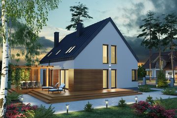  Projekt domu Morfeusz PS (WRW1201) - projekt domu parterowego z poddaszem - Zdjęcie 4