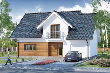  Projekt domu Nazaria (WRW1179) - projekt domu parterowego z poddaszem - Zdjęcie 3