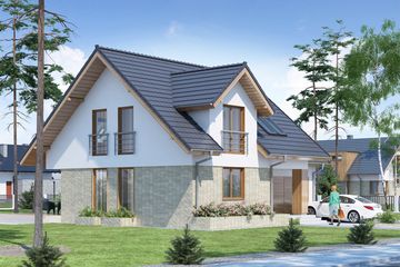  Projekt domu Nemezjusz (WRW1171) - projekt domu parterowego z poddaszem - Zdjęcie 4