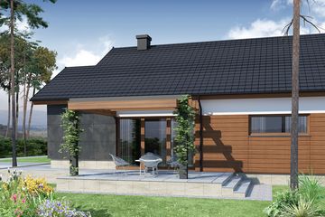  Projekt domu Nestor (WRW1133) - projekt domu parterowego - Zdjęcie 4