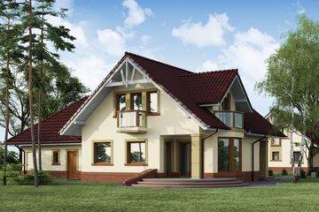  Projekt domu Owidiusz 2 (WRW1130) - projekt domu parterowego z poddaszem - Zdjęcie 3