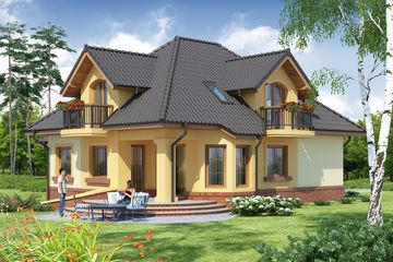  Projekt domu Ozyrys (WRW1033) - projekt domu parterowego z poddaszem - Zdjęcie 3