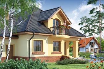  Projekt domu Ozyrys (WRW1033) - projekt domu parterowego z poddaszem - Zdjęcie 4