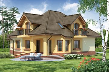  Projekt domu Ozyrys G2 (WRW1134) - projekt domu parterowego z poddaszem - Zdjęcie 3