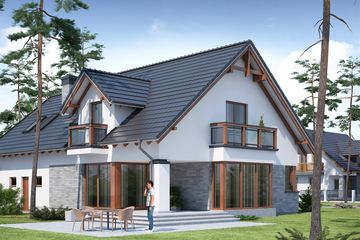  Projekt domu Peronia 2 (WRW1175) - projekt domu parterowego z poddaszem - Zdjęcie 3