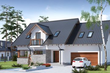  Projekt domu Peronia 2 (WRW1175) - projekt domu parterowego z poddaszem - Zdjęcie 4