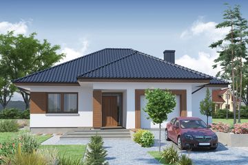  Projekt domu Platon (WRW1135) - projekt domu parterowego - Zdjęcie 3