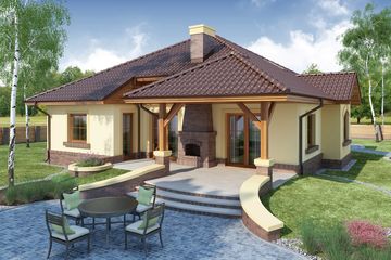  Projekt domu Ramzes (WRW1009) - projekt domu parterowego - Zdjęcie 3