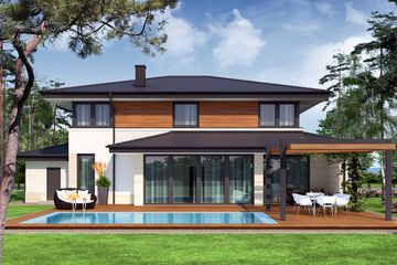  Projekt domu Salomon (WRW1029) - projekt domu z pełnym piętrem - Zdjęcie 4