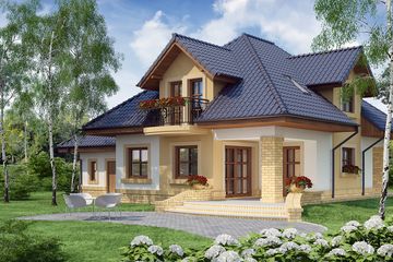  Projekt domu Solon (WRW1125) - projekt domu parterowego z poddaszem - Zdjęcie 3