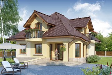  Projekt domu Swetoniusz 2 (WRW1173) - projekt domu parterowego z poddaszem - Zdjęcie 3