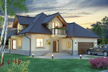  Projekt domu Swetoniusz 2 (WRW1173) - projekt domu parterowego z poddaszem - Zdjęcie 4
