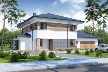  Projekt domu Telmun 2 (WRW1214) - projekt domu z pełnym piętrem - Zdjęcie 3
