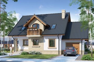  Projekt domu Terezjasz (WRW1018) - projekt domu parterowego z poddaszem - Zdjęcie 4