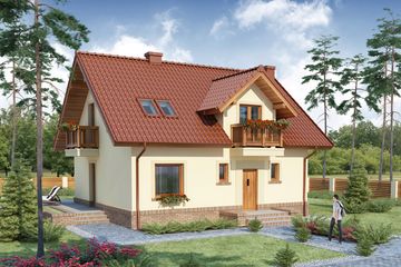  Projekt domu Tytus 3 (WRW1188) - projekt domu parterowego z poddaszem - Zdjęcie 3