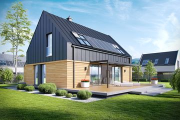  Projekt domu EX 16 G1 multi-comfort (WRC2498) - projekt domu parterowego z poddaszem - Zdjęcie 3