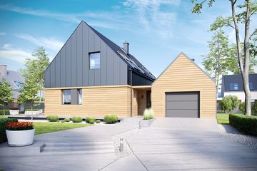  Projekt domu EX 16 G1 multi-comfort (WRC2498) - projekt domu parterowego z poddaszem - Zdjęcie 2