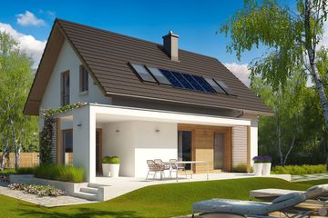  Projekt domu Liv 1 multi-comfort (WRC2502) - projekt domu parterowego z poddaszem - Zdjęcie 3