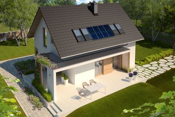  Projekt domu Liv 1 multi-comfort (WRC2502) - projekt domu parterowego z poddaszem - Zdjęcie 2