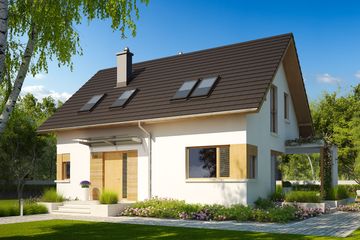  Projekt domu Liv 1 multi-comfort (WRC2502) - projekt domu parterowego z poddaszem - Zdjęcie 1