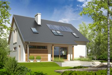  Projekt domu Alba G1 multi-comfort (WRC2503) - projekt domu parterowego z poddaszem - Zdjęcie 1