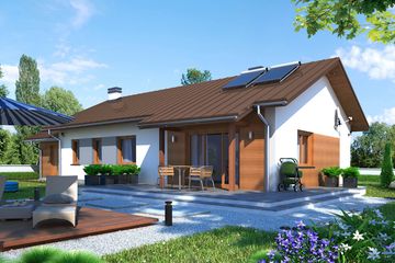  Projekt domu w Luizjanie 5 (KRN1061) - projekt domu parterowego - Zdjęcie 2