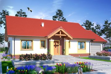 Projekt domu Tamara (WOE1068) - projekt domu parterowego - Zdjęcie 1