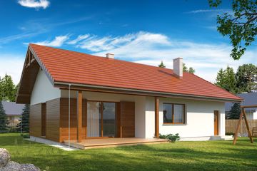  Projekt domu Gaja 2 drewniana (BSE1064) - projekt domu parterowego - Zdjęcie 2