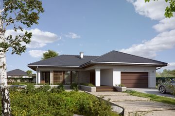  Projekt domu Aksamit 3 (BSA2034) - projekt domu parterowego - Zdjęcie 3