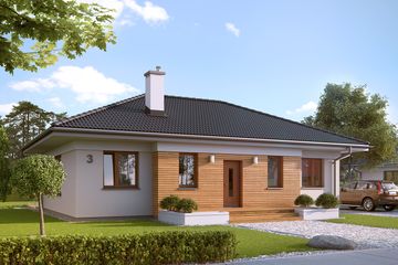  Projekt domu Decyma 2 (BSA2035) - projekt domu parterowego - Zdjęcie 1