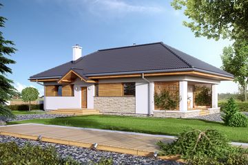  Projekt domu Decyma 3 (BSA2036) - projekt domu parterowego - Zdjęcie 1
