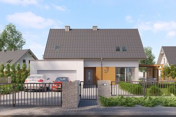  Projekt domu Korso 2 PS (WRW1229) - projekt domu parterowego z poddaszem - Zdjęcie 2