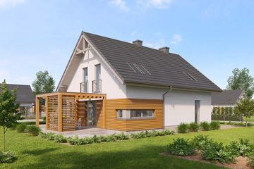  Projekt domu Korso 2 PS (WRW1229) - projekt domu parterowego z poddaszem - Zdjęcie 3