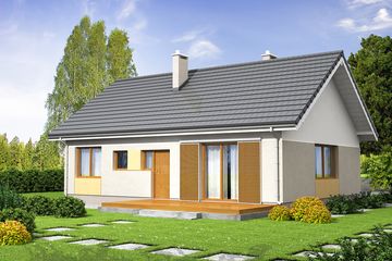  Projekt domu Sezam modern (WOF1063) - projekt domu parterowego - Zdjęcie 2