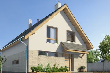  Projekt domu Altea LMP325 (WRB1528) - projekt domu parterowego z poddaszem - Zdjęcie 1