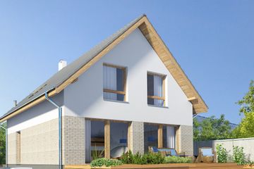  Projekt domu Altea LMP325 (WRB1528) - projekt domu parterowego z poddaszem - Zdjęcie 2