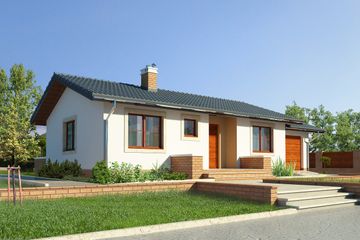  Projekt domu Oban II LMB96a (WRB1538) - projekt domu parterowego - Zdjęcie 1