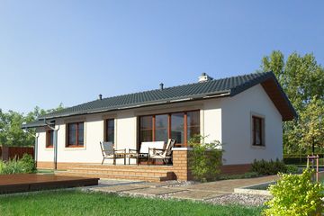 Projekt domu Oban II LMB96a (WRB1538) - projekt domu parterowego - Zdjęcie 2