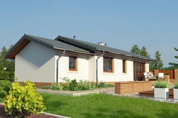  Projekt domu Oban II LMB96a (WRB1538) - projekt domu parterowego - Zdjęcie 3