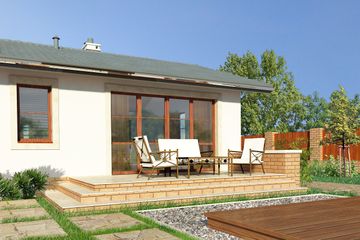  Projekt domu Oban II LMB96a (WRB1538) - projekt domu parterowego - Zdjęcie 4