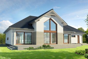  Projekt domu Tampa II DCP317a (WOB1583) - projekt domu parterowego - Zdjęcie 2