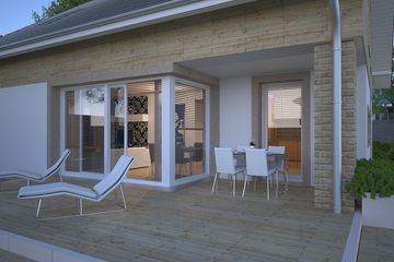 Projekt domu Meribel DCP327 - parterowy z poddaszem dom o powierzchni 132,61 m², dach dwuspadowy - ujęcie 3