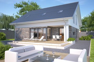 Projekt domu Meribel DCP327 - parterowy z poddaszem dom o powierzchni 132,61 m², dach dwuspadowy - ujęcie 6