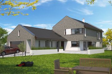 Projekt domu Quimper DCP314 - z pełnym piętrem dom o powierzchni 195,17 m², dach dwuspadowy - ujęcie 2