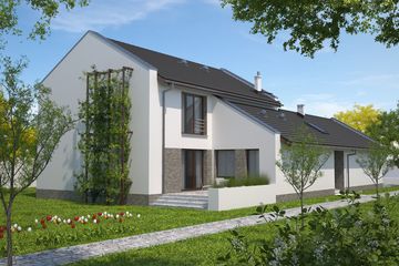 Projekt domu Quimper DCP314 - z pełnym piętrem dom o powierzchni 195,17 m², dach dwuspadowy - ujęcie 4