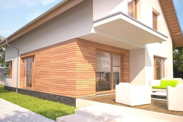  Projekt domu Porto DCP341 (WOB1572) - projekt domu parterowego z poddaszem - Zdjęcie 3