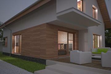  Projekt domu Porto DCP341 (WOB1572) - projekt domu parterowego z poddaszem - Zdjęcie 4