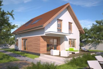  Projekt domu Porto DCP341 (WOB1572) - projekt domu parterowego z poddaszem - Zdjęcie 5