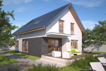  Projekt domu Porto DCP341 (WOB1572) - projekt domu parterowego z poddaszem - Zdjęcie 6