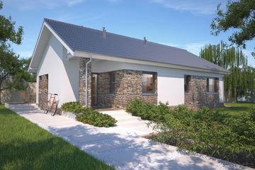  Projekt domu Lugo LMB97 (WRB1544) - projekt domu parterowego - Zdjęcie 4